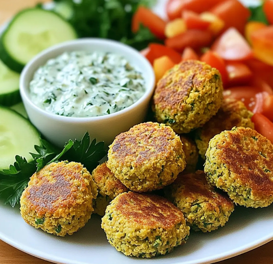 Baked Falafel with Tzatziki