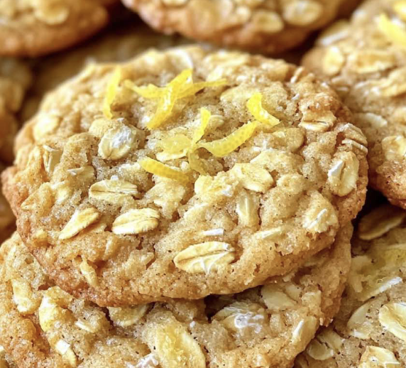 Almond Oatmeal Lemon Cookies
