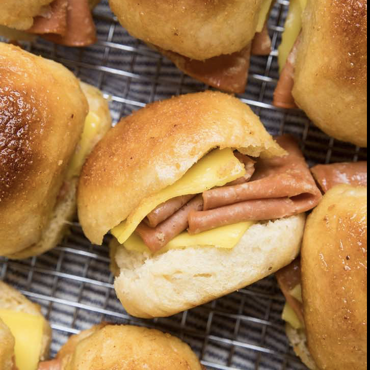 Vegan Ham and Cheese Sliders