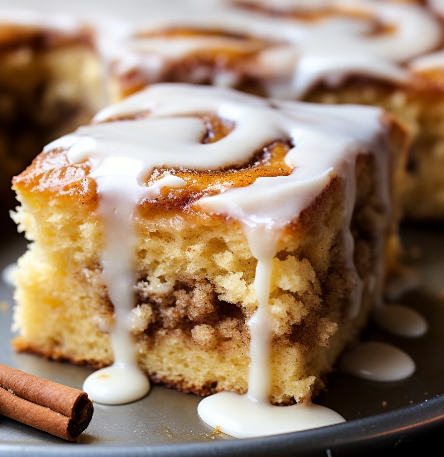 Cinnamon Roll Cake