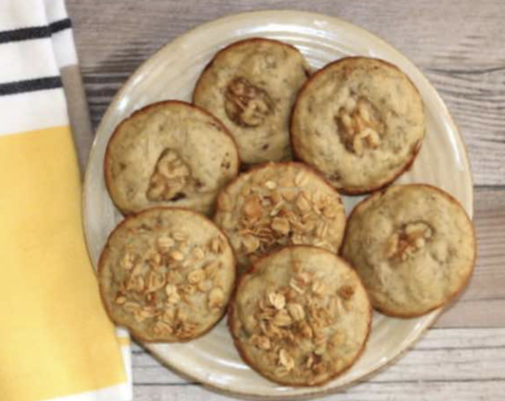 Quick Banana Muffin Tops